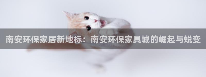 杏宇官方注册中心：南安环保家居新地标：南安环保家具城的崛起与